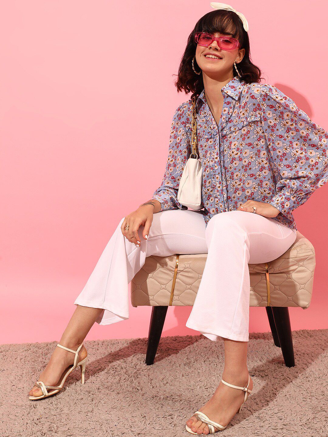 STREET 9 Floral Printed Casual Shirt