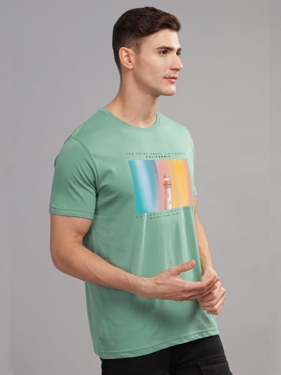 ADRO Men Printed T-shirt