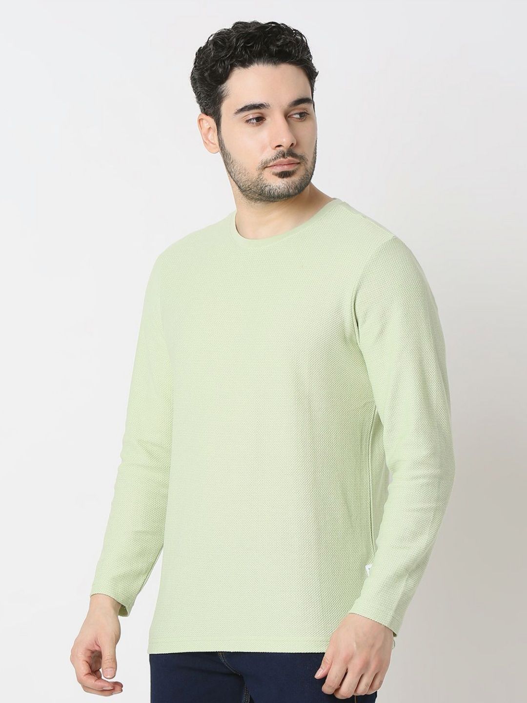SPYKAR Men Solid Round Neck Cotton T-shirt