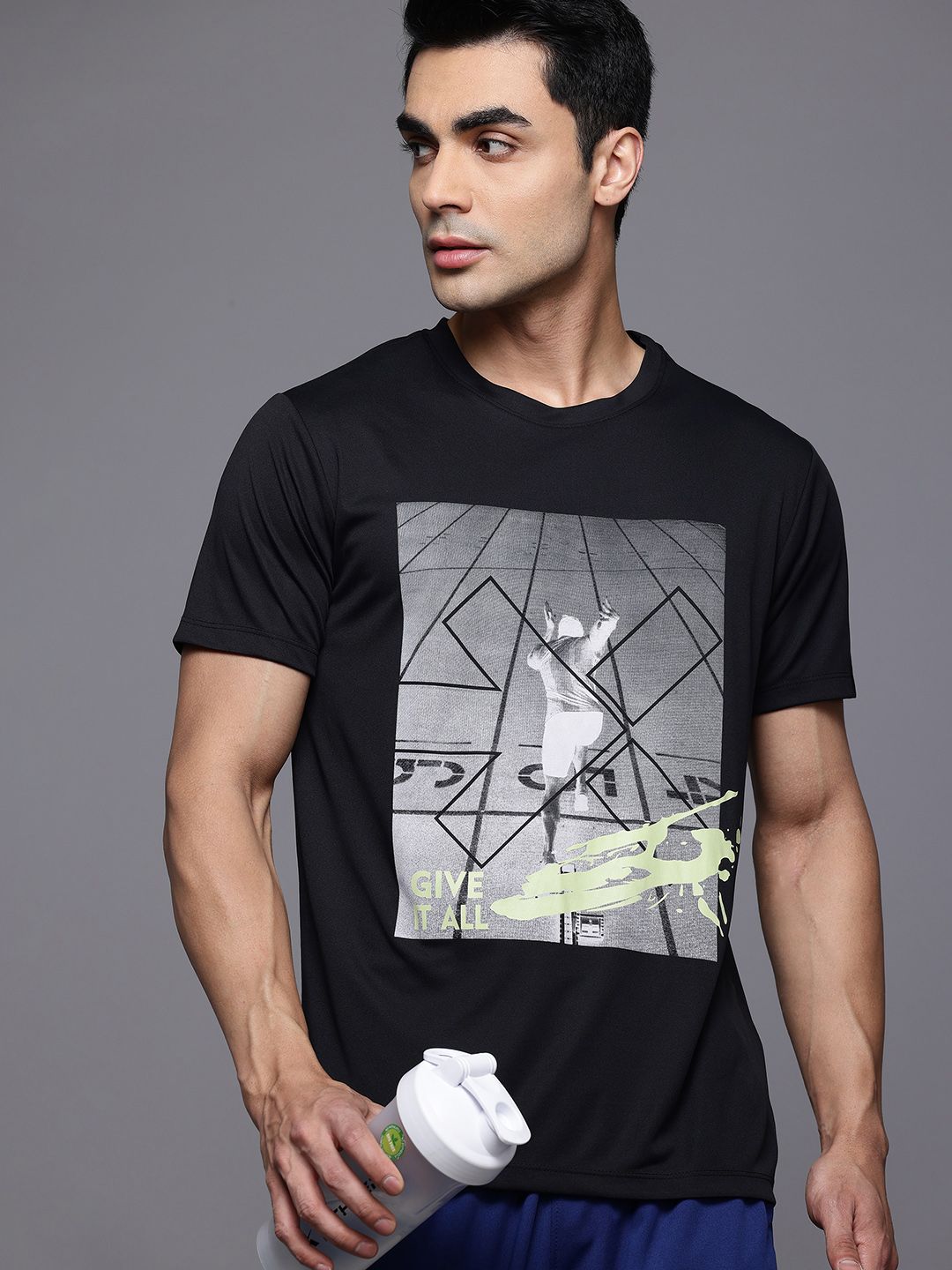 HRX by Hrithik Roshan Graphic Printed Running T-shirt