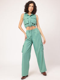 DressBerry Utility Chic Parachute Cargo Co-Ords