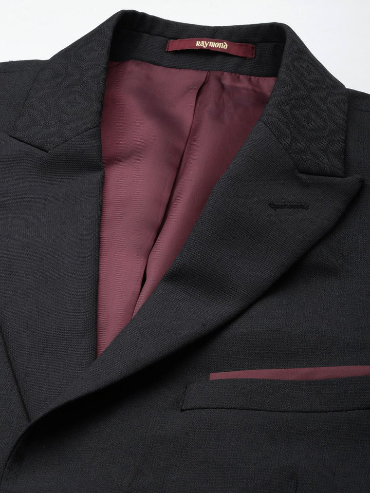 Raymond Diri Reka Bentuk Tekstur Tunggal Breasted Contemporary Fit 2 Piece Formal Suit