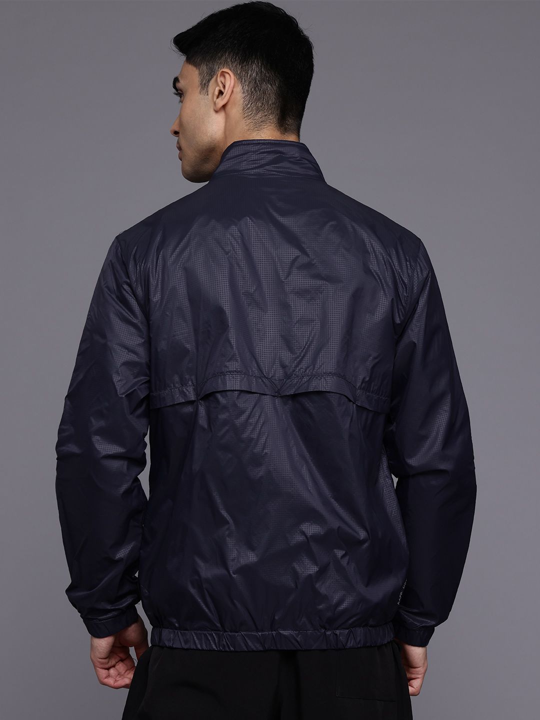 HRX by Hrithik Roshan Men Brand Logo Striped Running Sporty Jacket