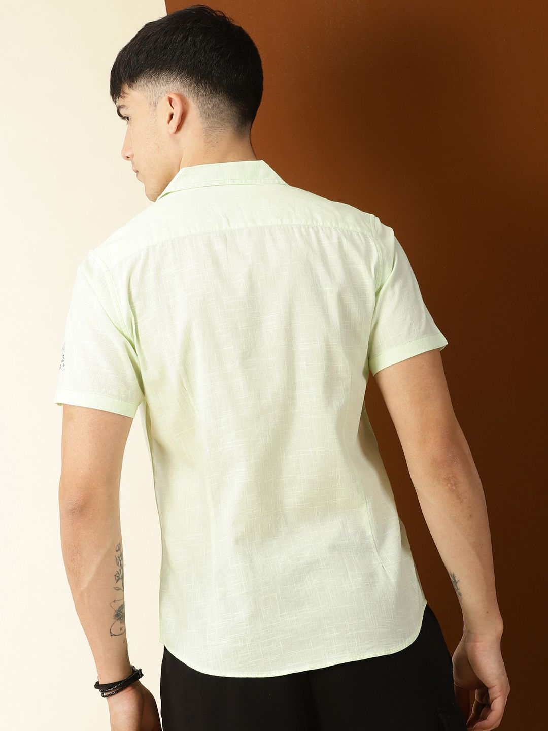 Thomas Scott Premium Liberal Fit Conversational Printed Cuban Collar Cotton Casual Shirt