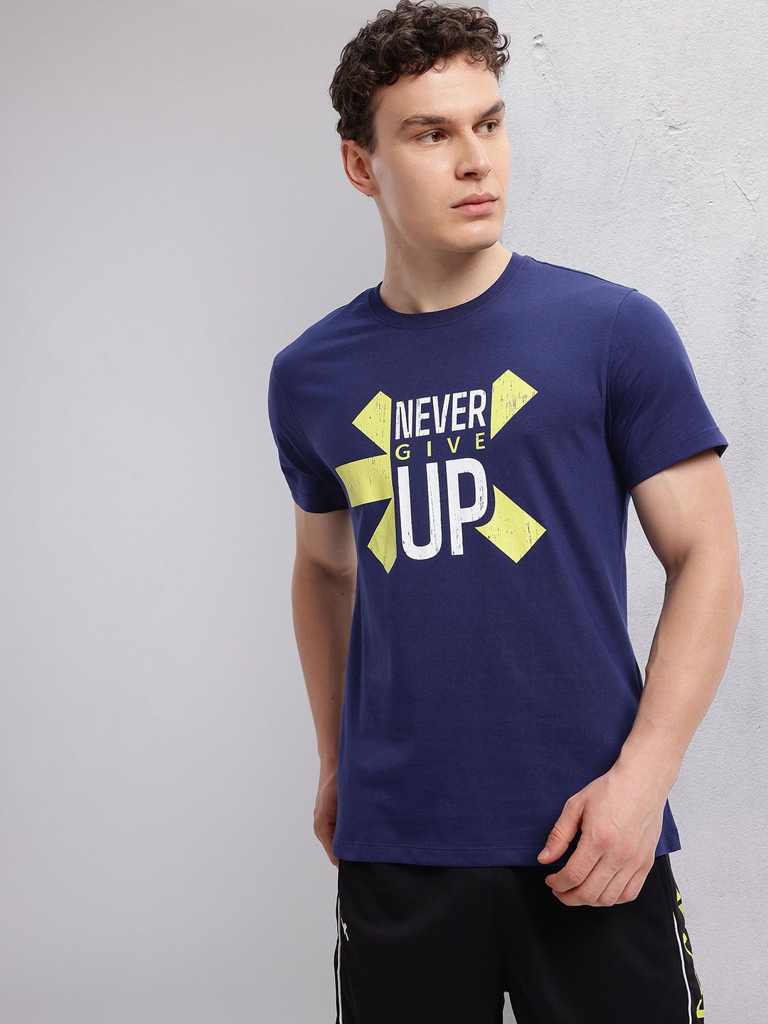 HRX by Hrithik Roshan Typography Print Training T-shirt