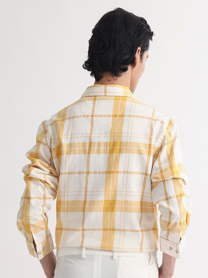 RARE RABBIT Men Bern Tartan Checked Slim Fit Shirt