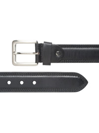 Teakwood Leathers Men Textured Leather Belt