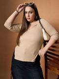 SASSAFRAS Curve Sweetheart Neck Top