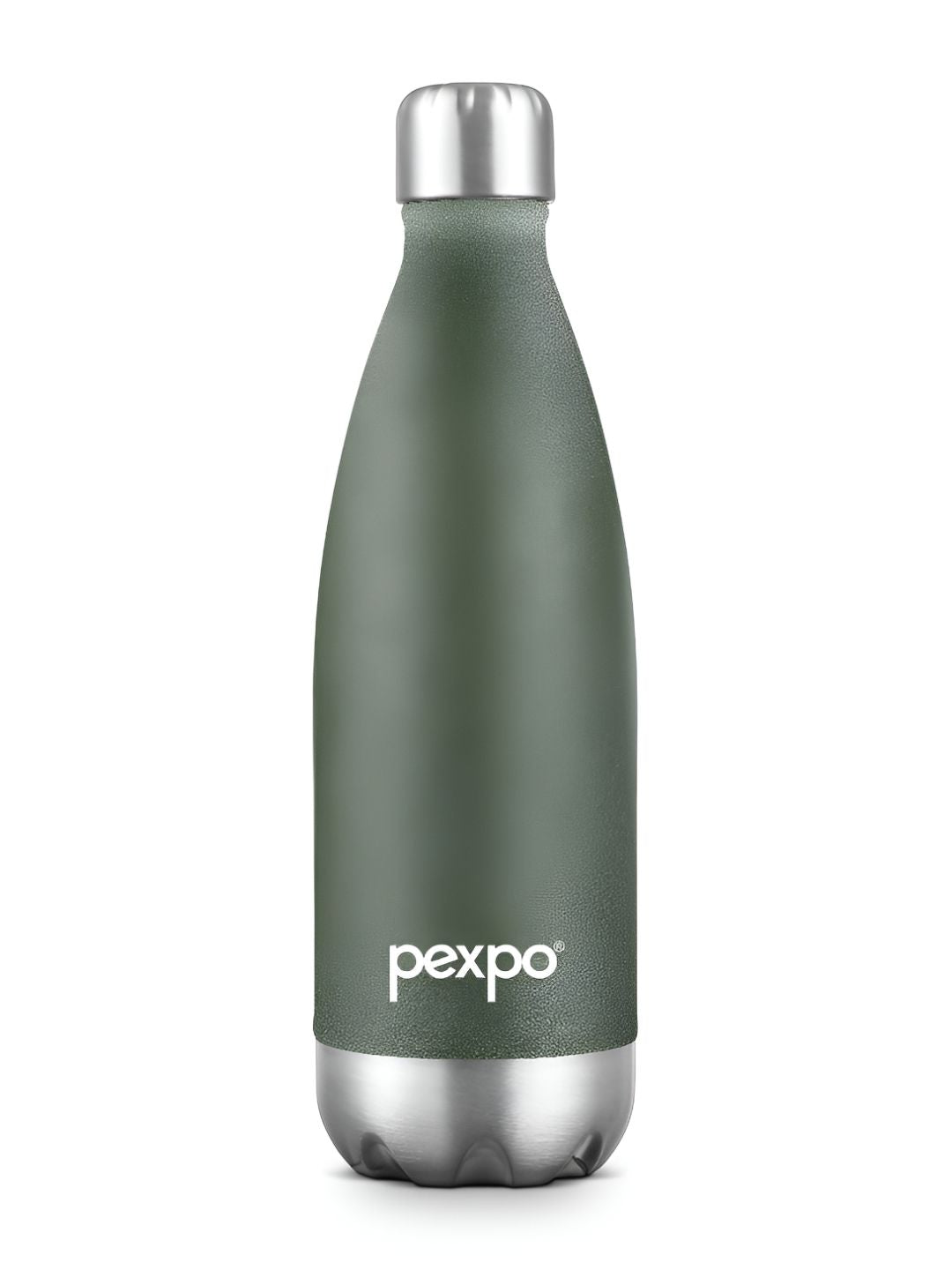 Pexpo ELECTRO ISI Certified Thermosteel 24 Hrs Hot & Cold Green Water Bottle- 500ml
