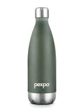Pexpo ELECTRO ISI Certified Thermosteel 24 Hrs Hot & Cold Green Water Bottle- 500ml
