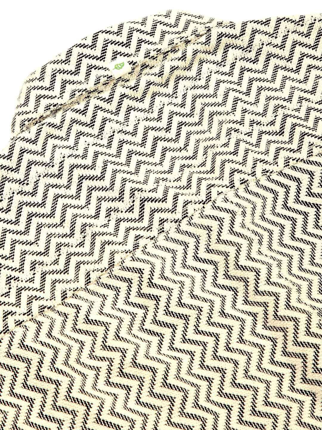 Thomas Scott Men Vertical Stripes Striped Semi-Sheer Casual Crochet Shirt