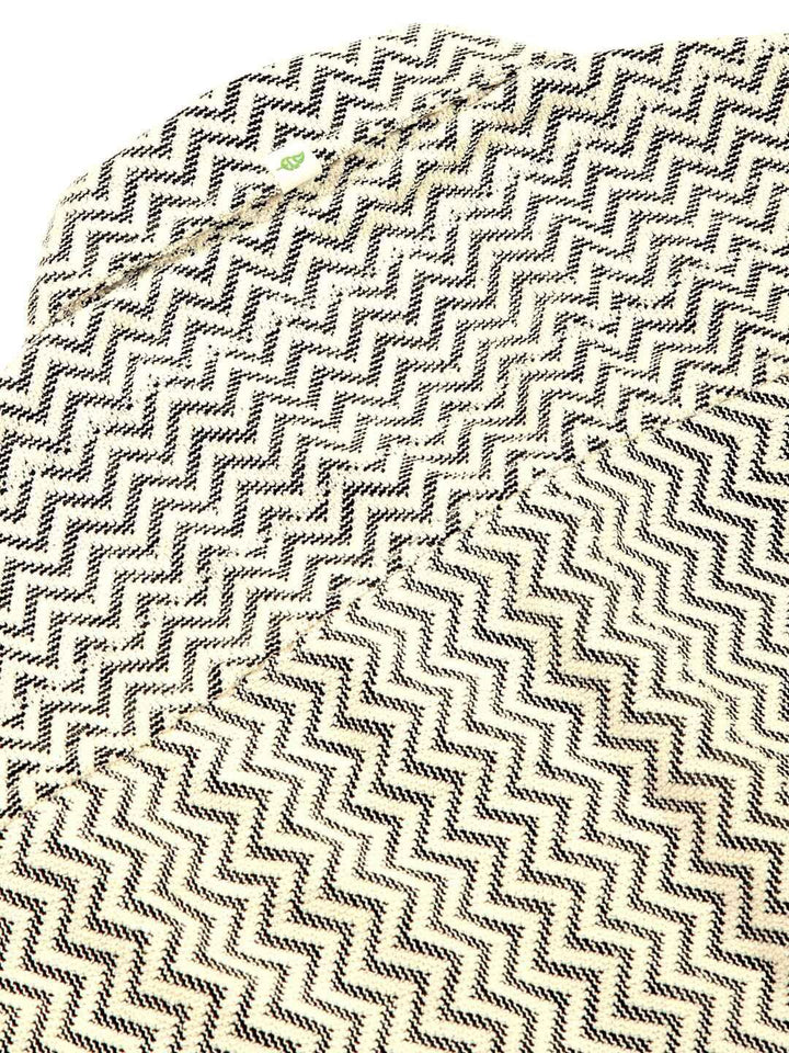 Thomas Scott Men Vertical Stripes Striped Semi-Sheer Casual Crochet Shirt
