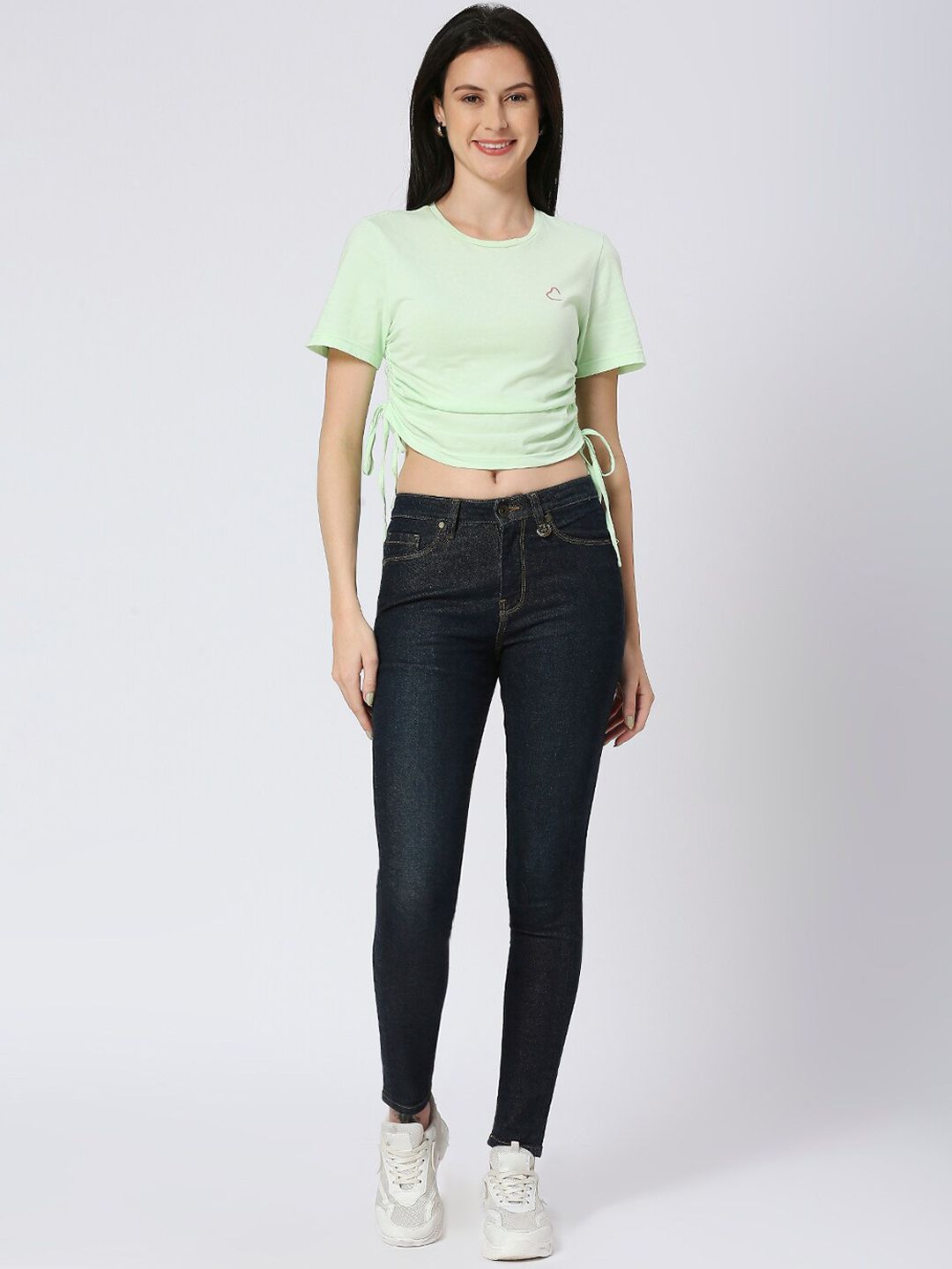 Being Human Women Skinny Fit High-Rise Light Fade Jeans