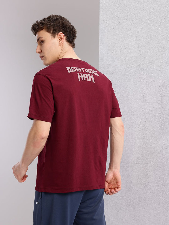 HRX by Hrithik Roshan Men Typography Printed Training T-shirt