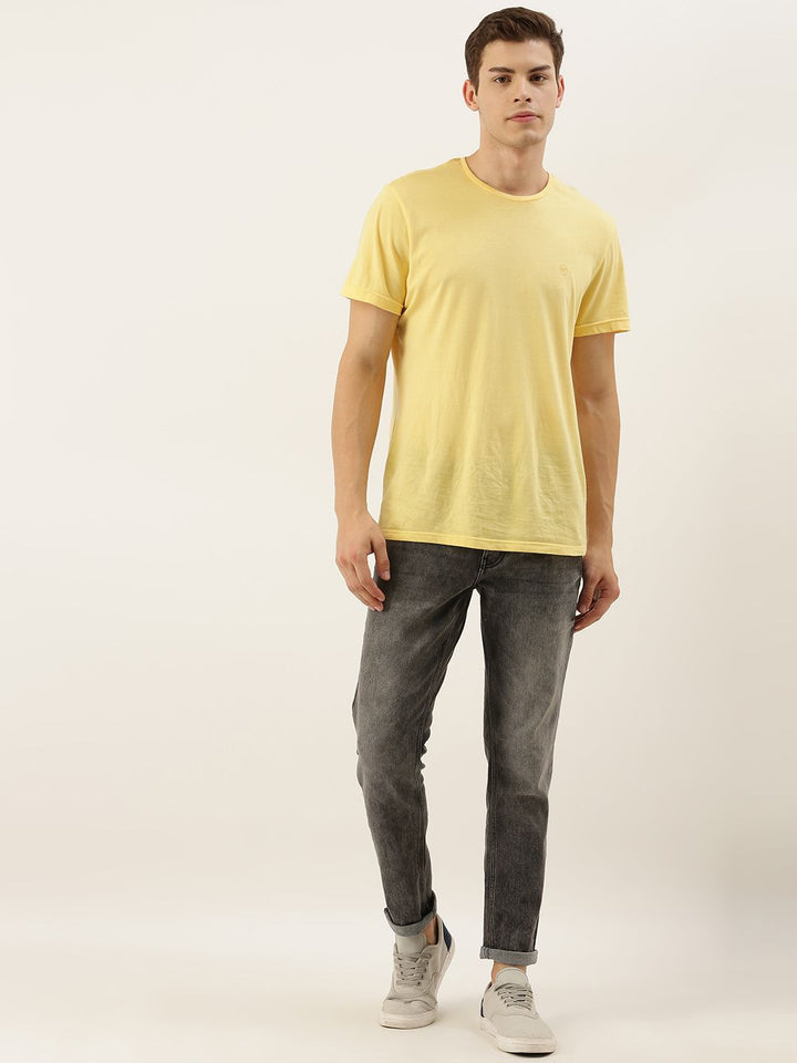 The Indian Garage Co Men Grey Slim Fit Mid-Rise Clean Look Stretchable Jeans