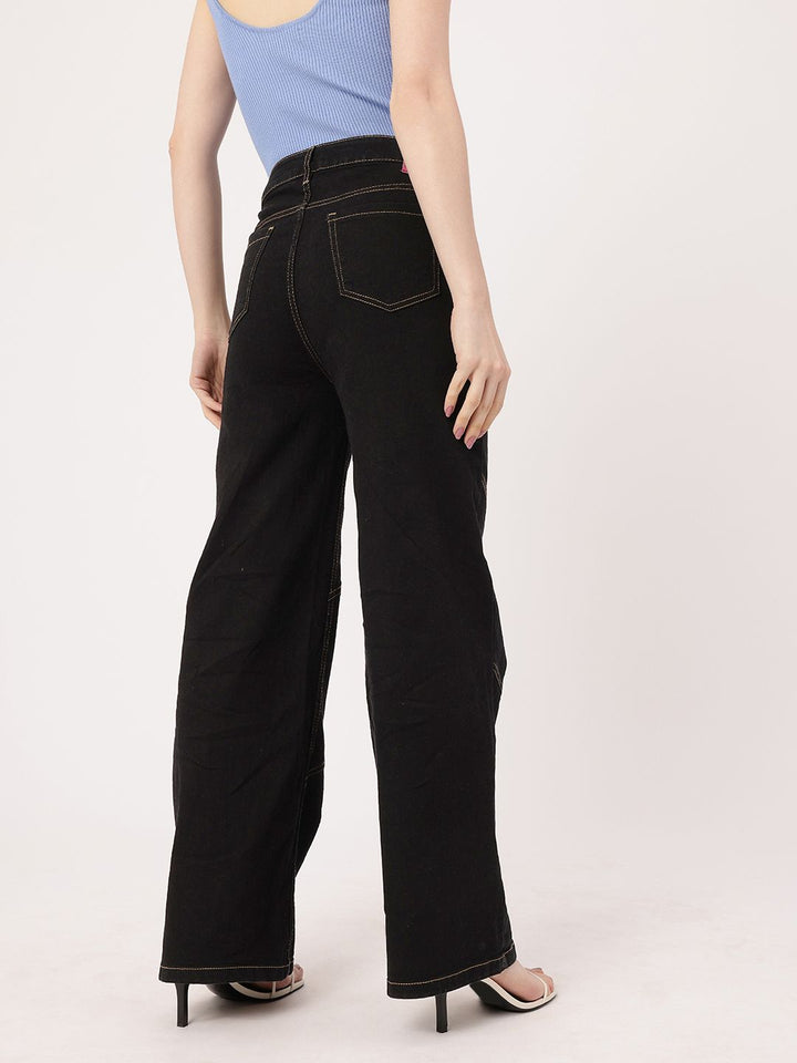 DressBerry Women Backstreet Non-Fade Straight Fit Jeans