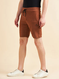 Sweet Dreams Men Brown Mid-Rise Cotton Shorts