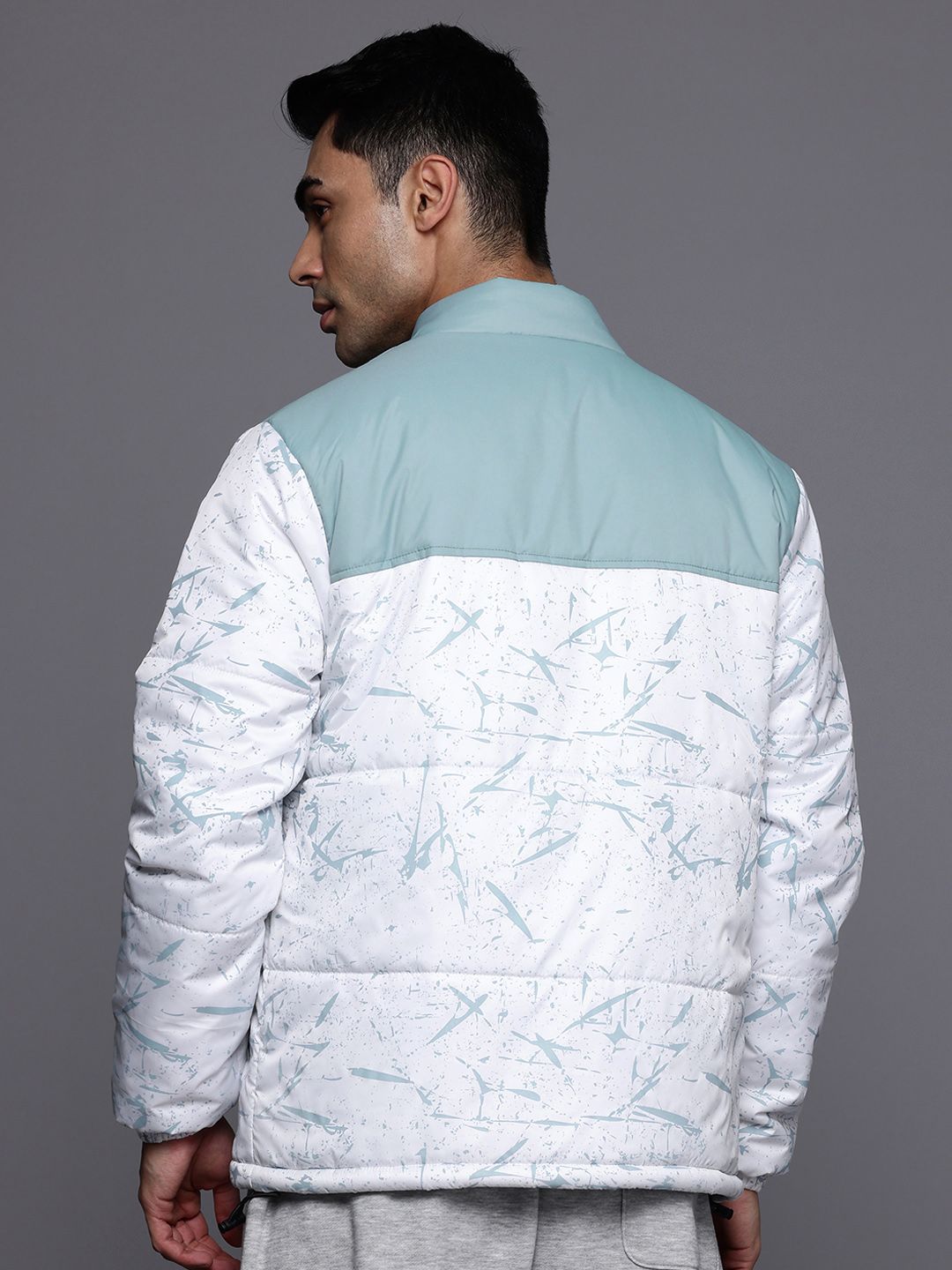 HRX by Hrithik Roshan Lifestyle Abstract Print Padded Jacket