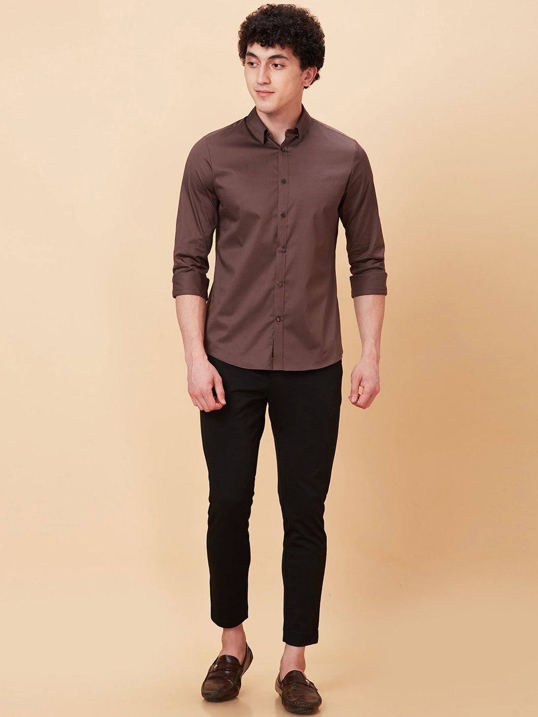 Being Human Men Mid Rise Easy Wash Cotton Chino Trousers