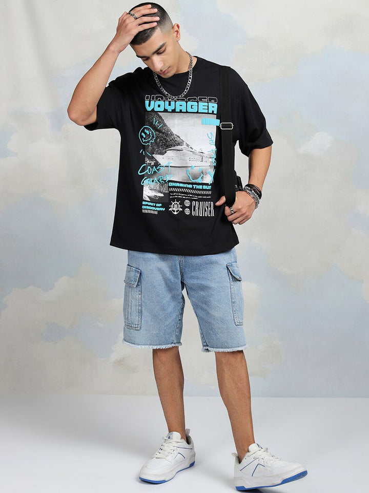 HIGHLANDER Printed Oversized Cotton T-shirt