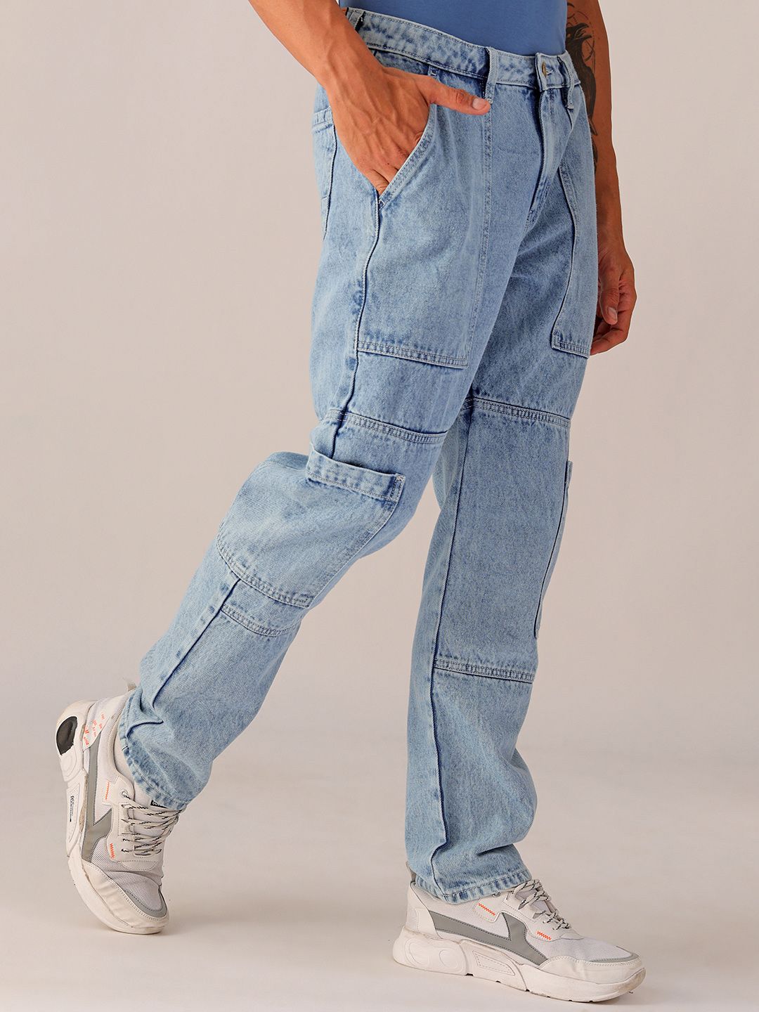 The Indian Garage Co Men Light Fade Jeans