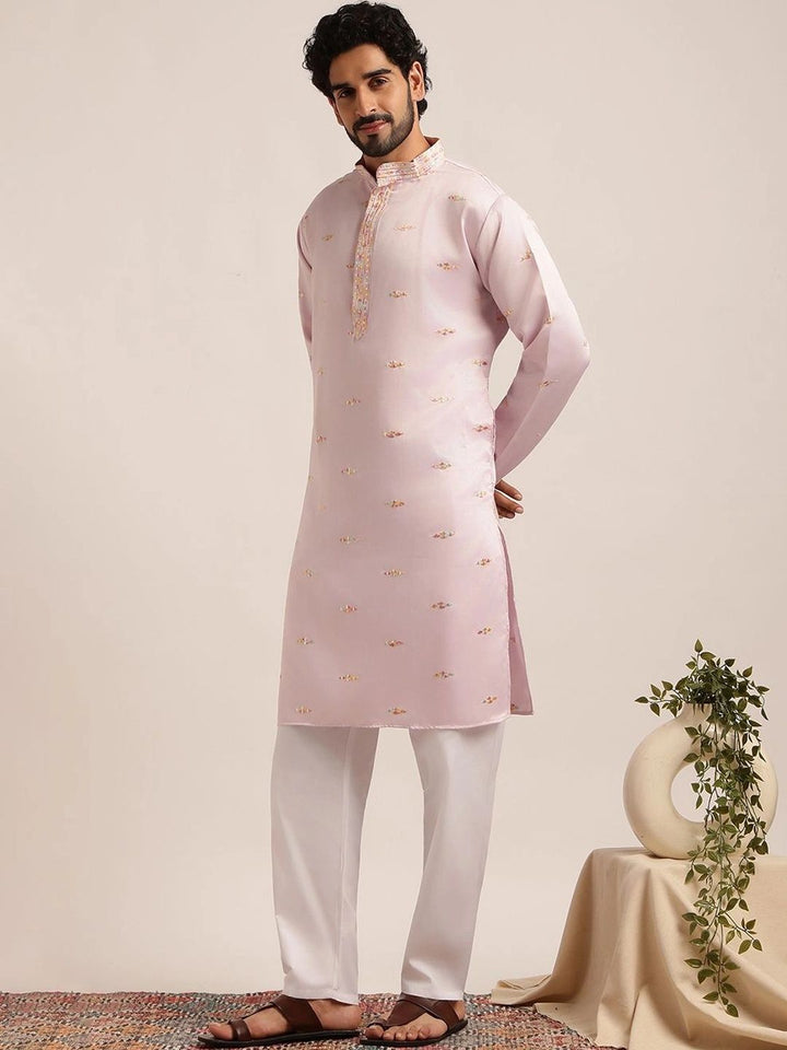 SOJANYA Men Ethnic Motifs Embroidered Thread Work Kurta