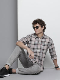 The Indian Garage Co Men Grey Slim Fit Light Fade Stretchable Jeans