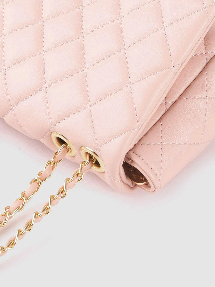 Lino Perros Pink Quilted Shoulder Bag