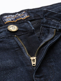 The Indian Garage Co Men Relaxed Fit Low Distress Light Fade Stretchable Jeans