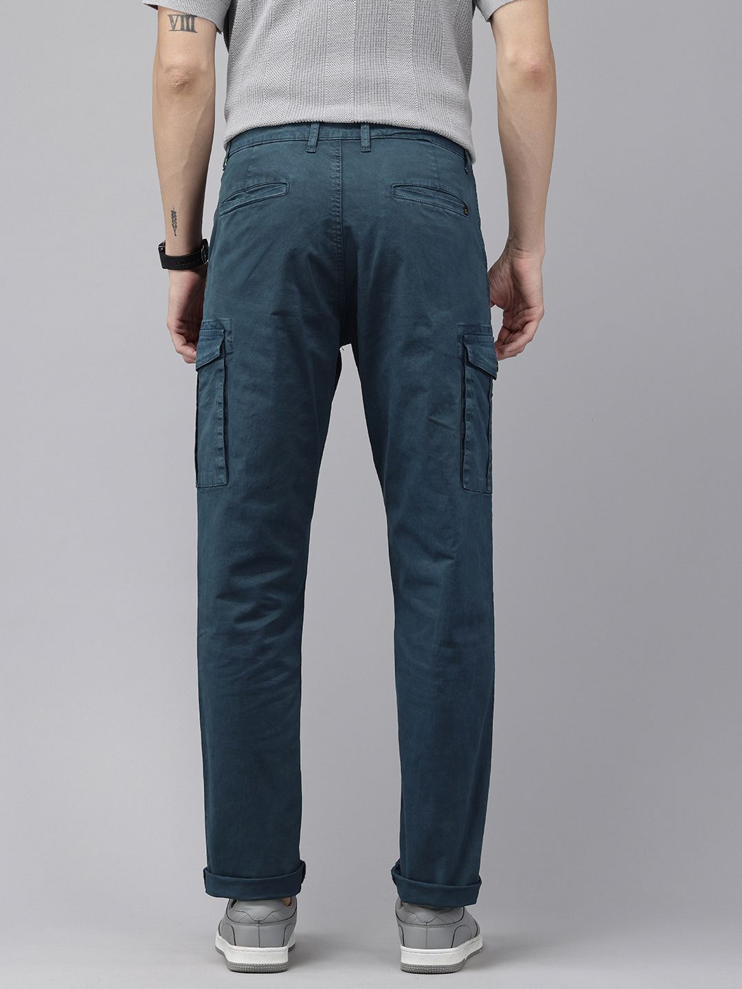SPYKAR Men Slim Fit Cargos Trousers