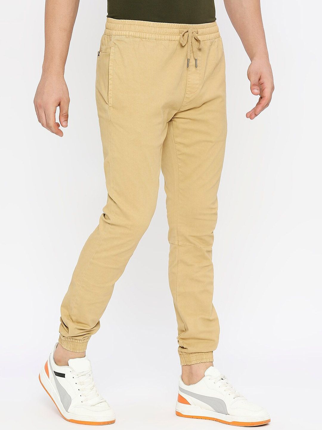 SPYKAR Men Mid Rise Slim Fit Cotton Joggers