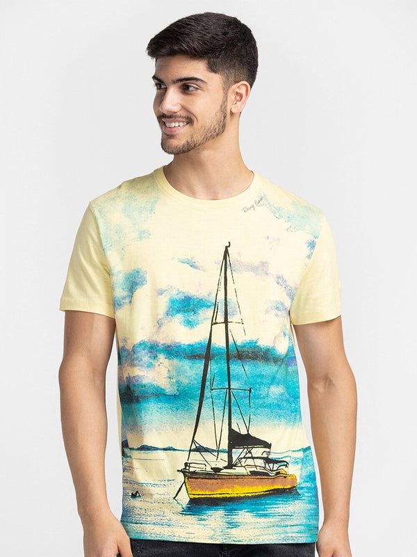 Being Human Graphic Printed Round Neck T-shirt