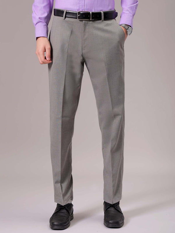 The Indian Garage Co. X Luxe Men Textured  Formal Trousers