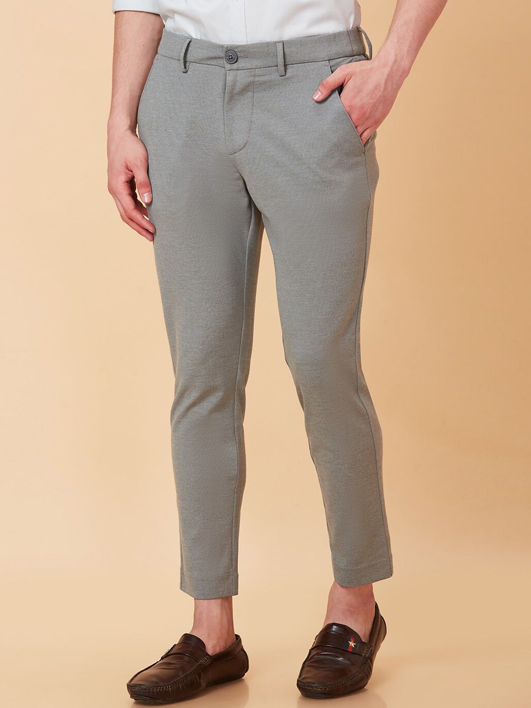 Being Human Men Mid Rise Cotton Trousers