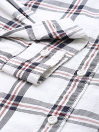 The Indian Garage Co Slim Fit Checked Pure Cotton Casual Shirt