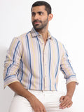RARE RABBIT Men Purit Striped Slim Fit Classic Shirt