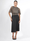 RAREISM Embellished Flared sleeves Bling & Sparkly Blouson Top