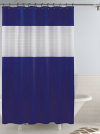 Story@home Purple & White Waterproof Shower Curtain