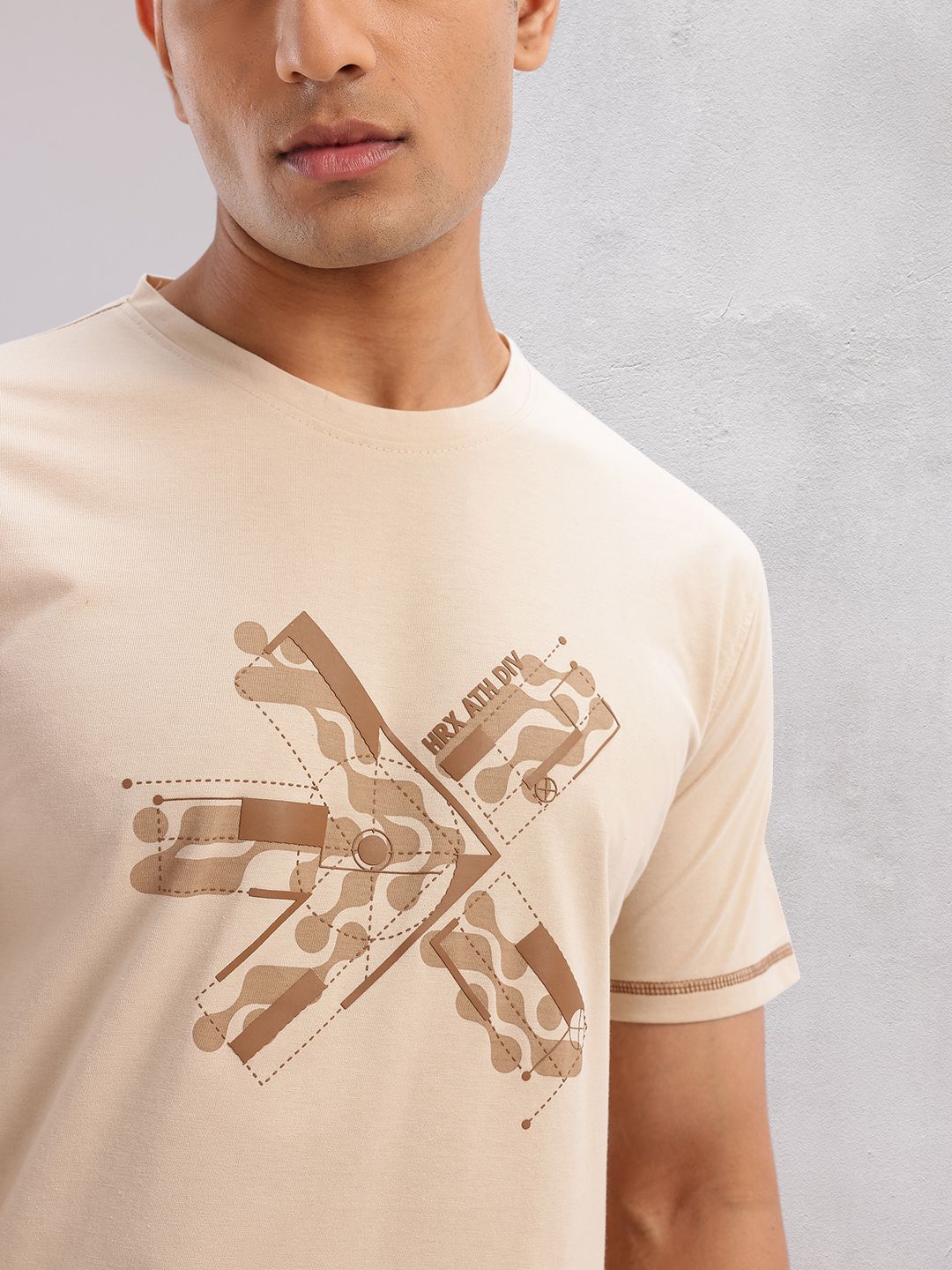 HRX by Hrithik Roshan Brand Logo Printed Lifestyle T-shirt