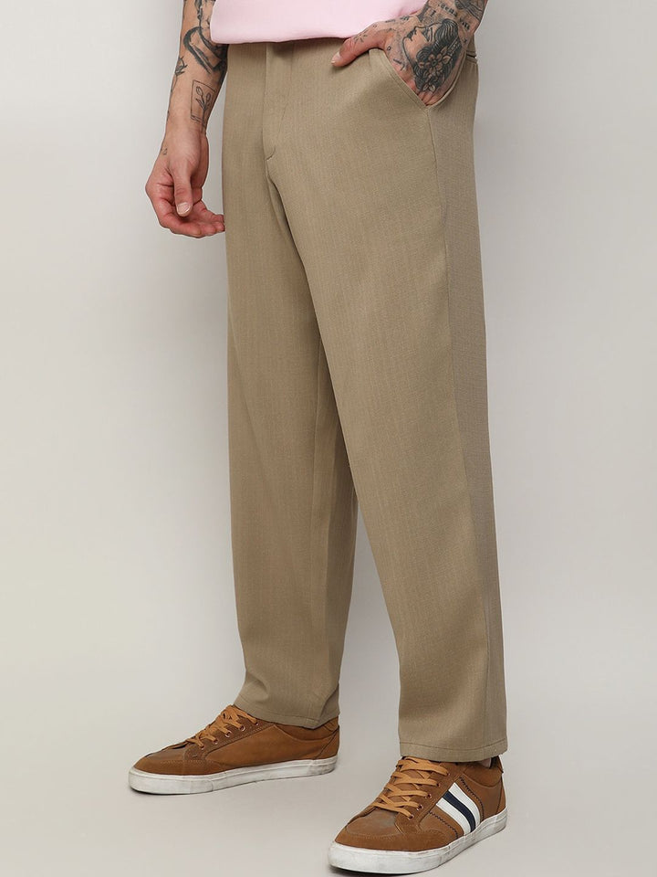 Kampus Sutra Lelaki Santai Mid Rise Rise Easy Wash Cotton Trousers