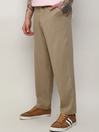 Kampus Sutra Lelaki Santai Mid Rise Rise Easy Wash Cotton Trousers