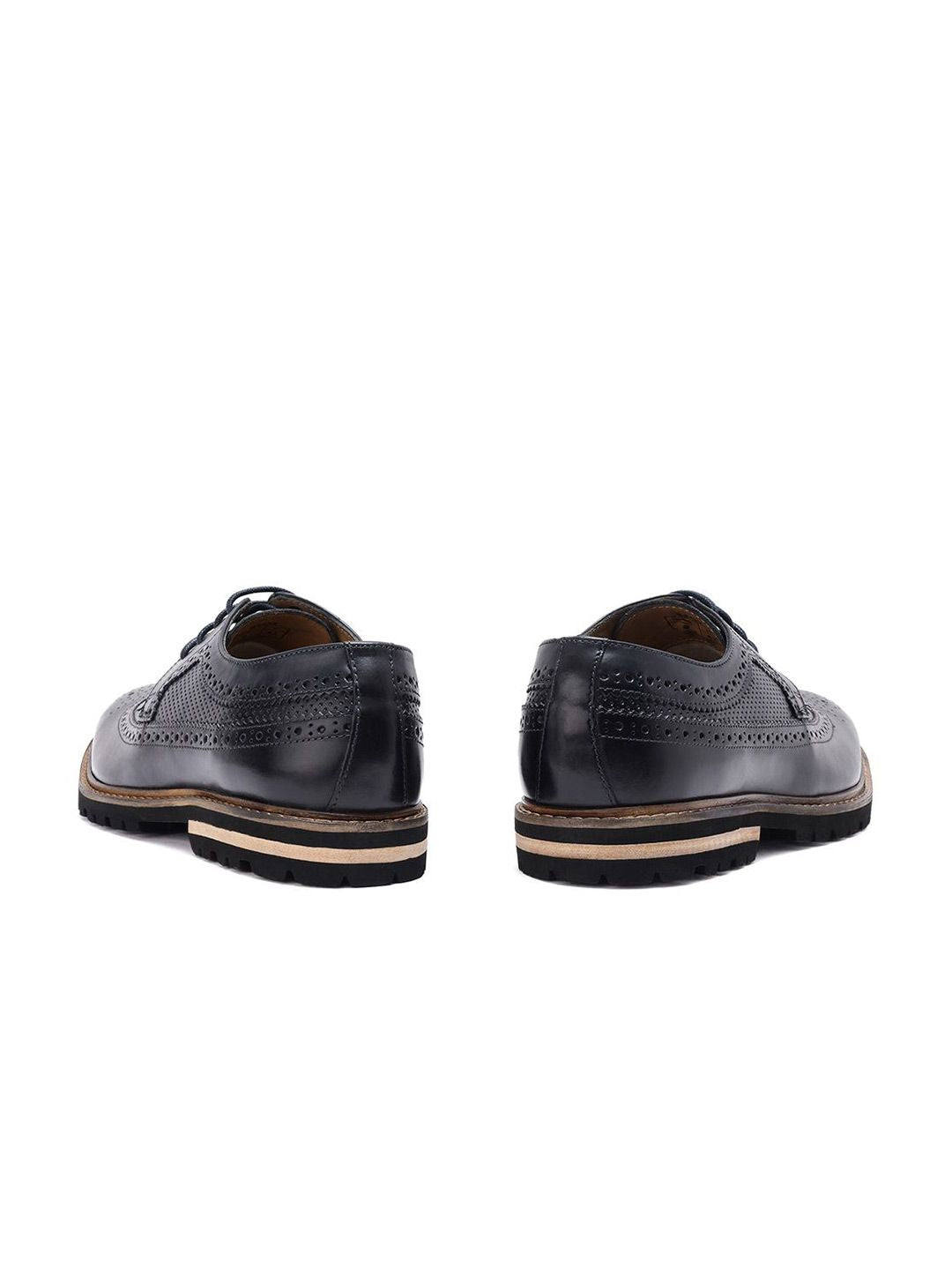 RARE RABBIT Men Formal Textured Brogues