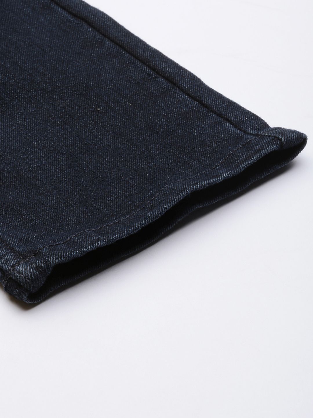 The Indian Garage Co Men Relaxed Fit Low Distress Light Fade Stretchable Jeans