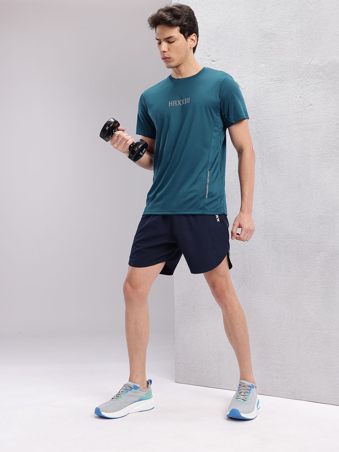 HRX by Hrithik Roshan Men Brand Logo Printed Rapid-Dry Training T-shirt