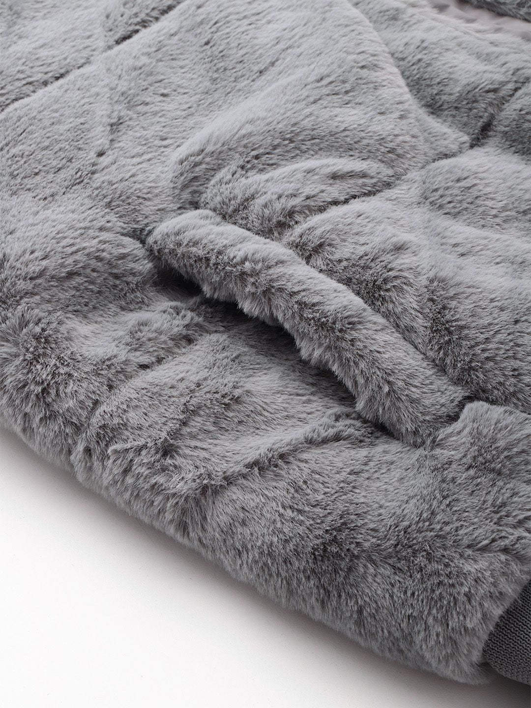 all about you Faux-Fur Detail Bomber Jacket