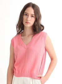 RAREISM Women Pink Sweater Vest