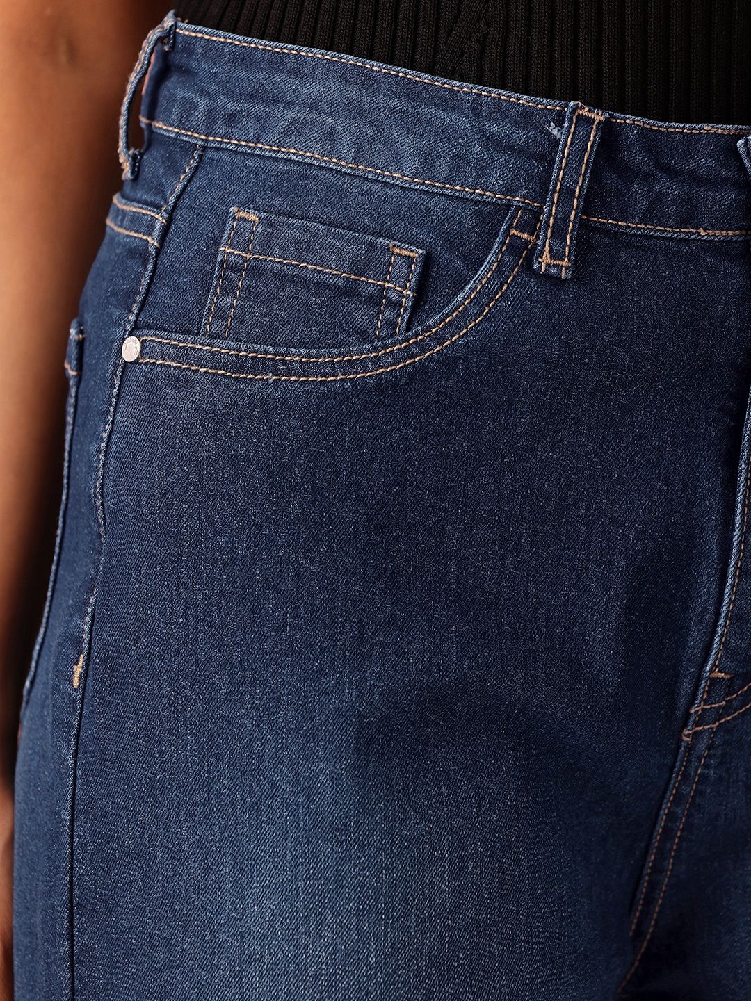 all about you Women Straight Fit High-Rise Light Fade Stretchable Jeans