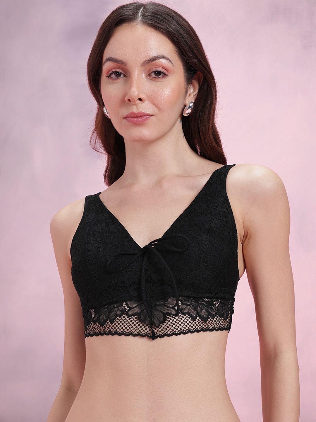 DressBerry Floral Lace Full Coverage-Bralette