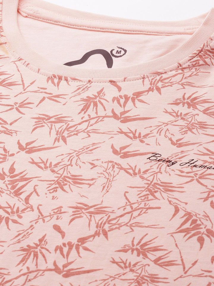 Being Human Tropical Printed Pure Cotton T-shirt