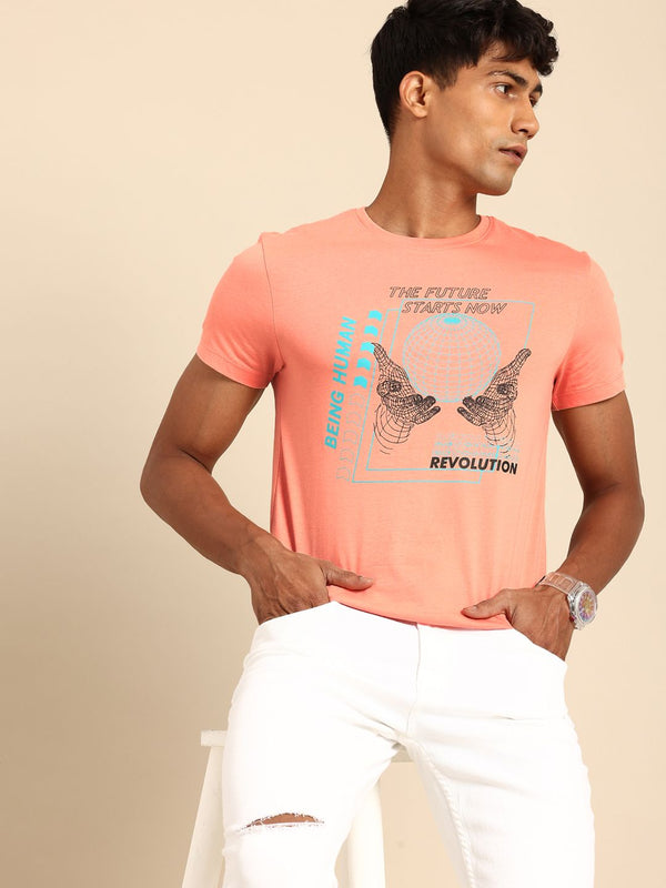 Being Human Printed Pure Cotton T-shirt